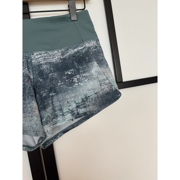Lululemon Run Times Short II Azurite Mint Tint Multi/Mystic Green Size 4 Tennis - Picture 6 of 14